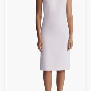 Lafayette 148 New York Cream Midi Dress/ Lavender/ light purple